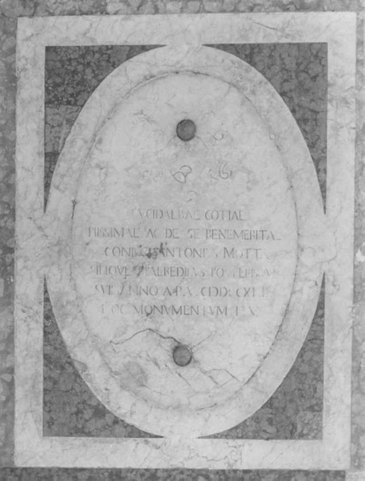 lapide tombale - ambito veneto (sec. XVIII)