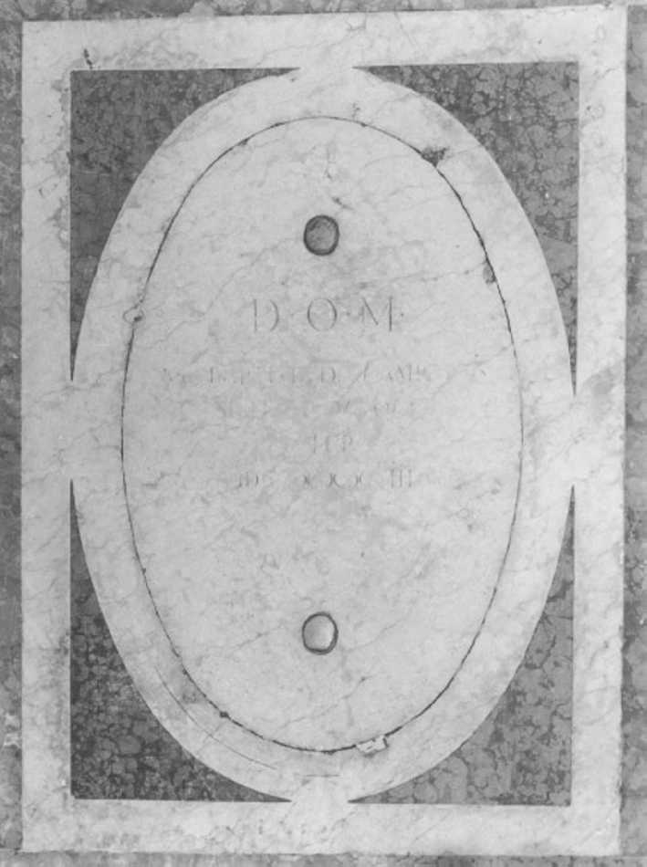 lastra tombale - ambito veneto (sec. XVIII)