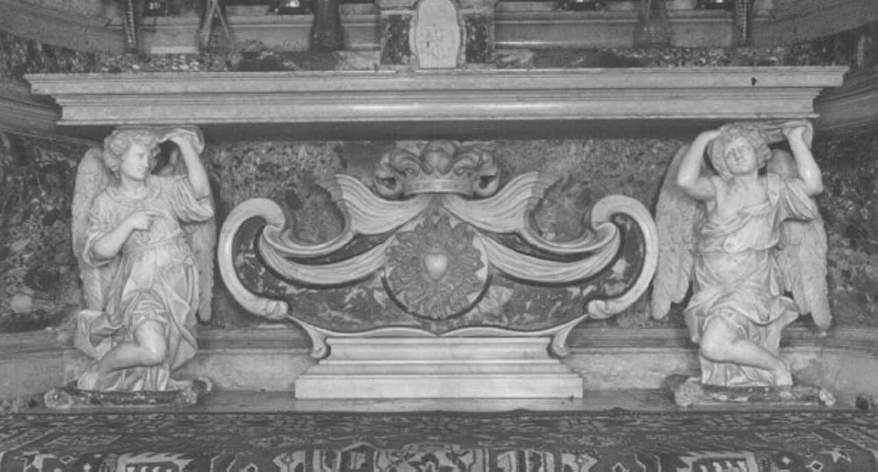 paliotto, elemento d'insieme di Pozzo Giuseppe, Puttini Giacomo (sec. XVIII)