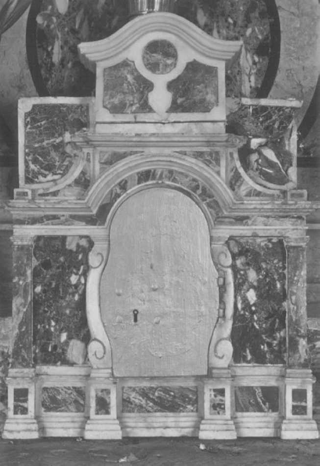 tabernacolo - a frontale architettonico, elemento d'insieme di Pozzo Giuseppe, Puttini Giacomo (secc. XVII/ XVIII)