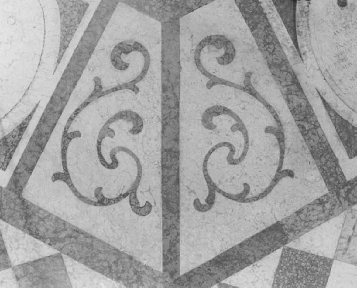 decorazione a intarsio, elemento d'insieme - ambito veneto (secc. XVII/ XVIII)