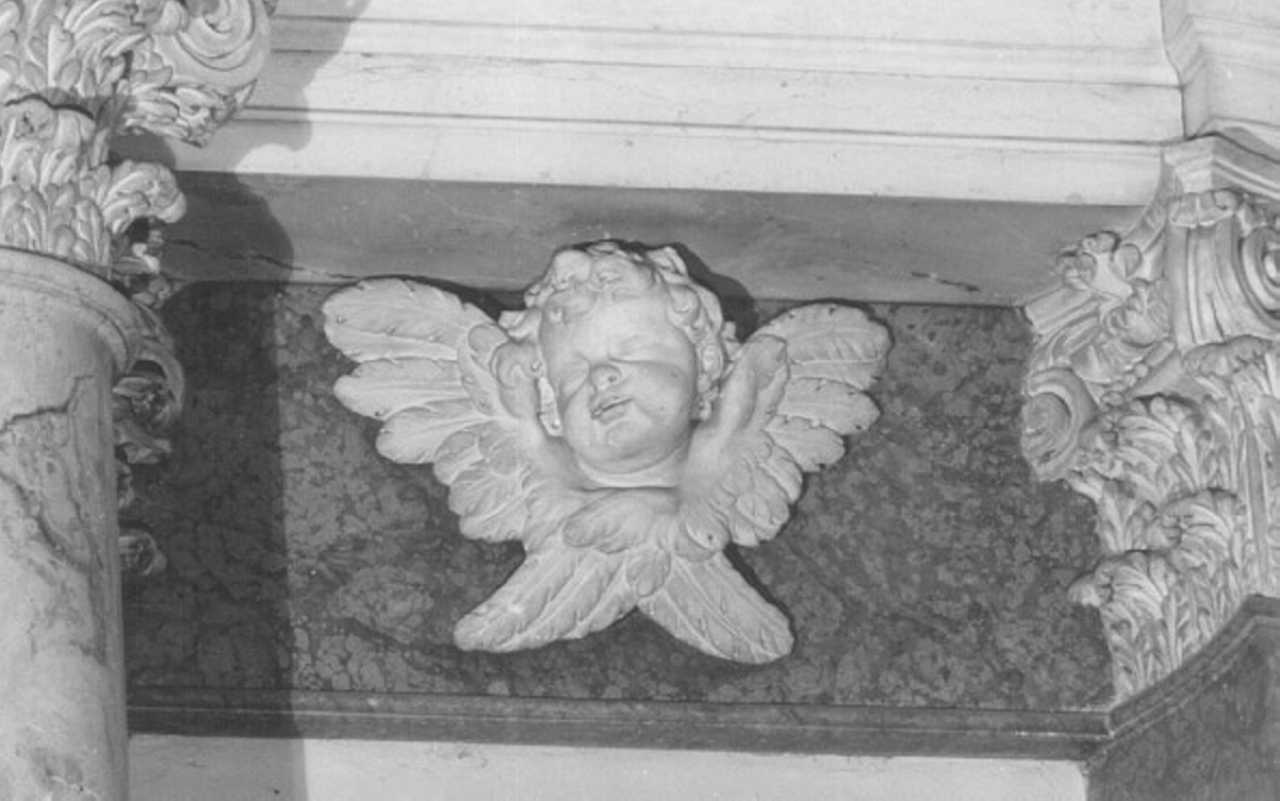 cherubino (rilievo, elemento d'insieme) di Calegari Angelo (fine/inizio secc. XVII/ XVIII)
