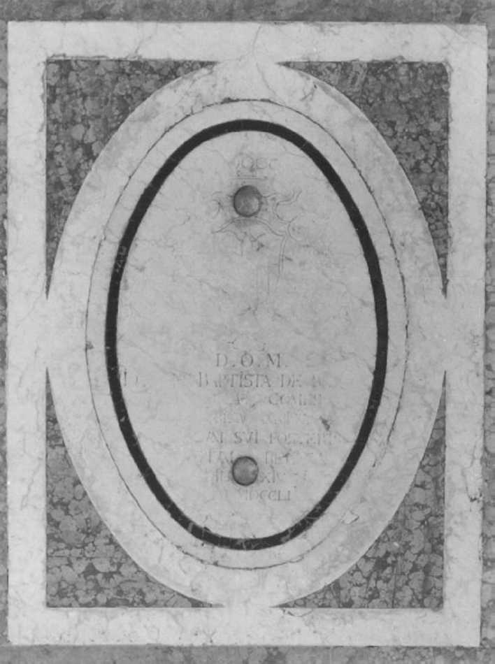 lastra tombale - ambito veneto (sec. XVIII)