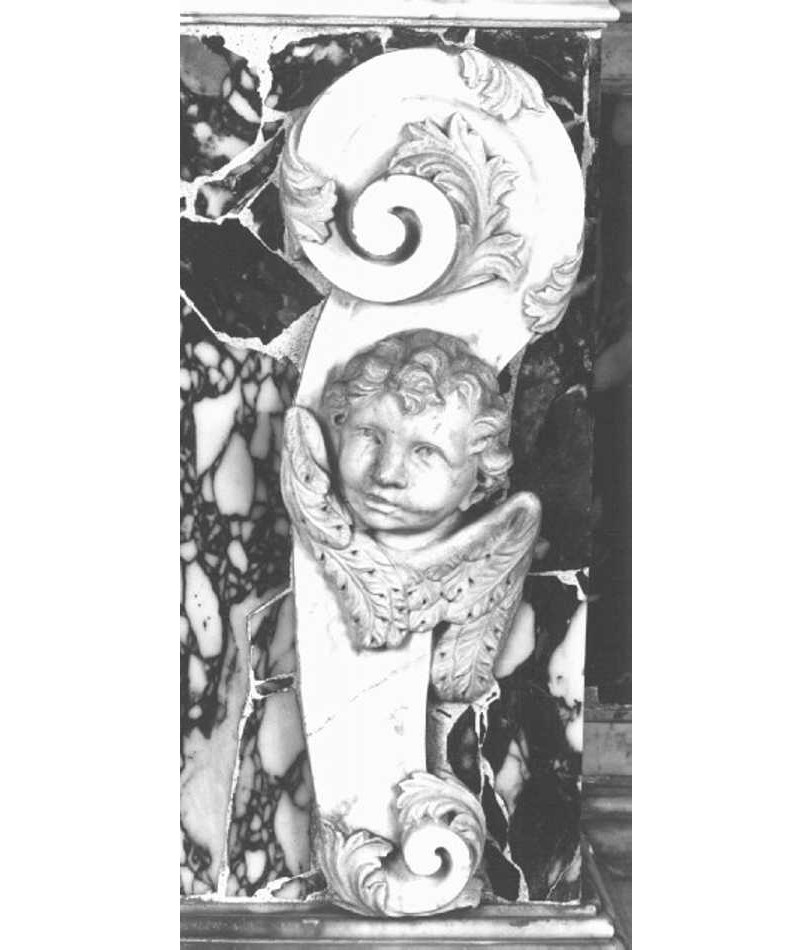 testa alata (rilievo, elemento d'insieme) di Tagliapietra Alvise (bottega) (fine/inizio secc. XVII/ XVIII)