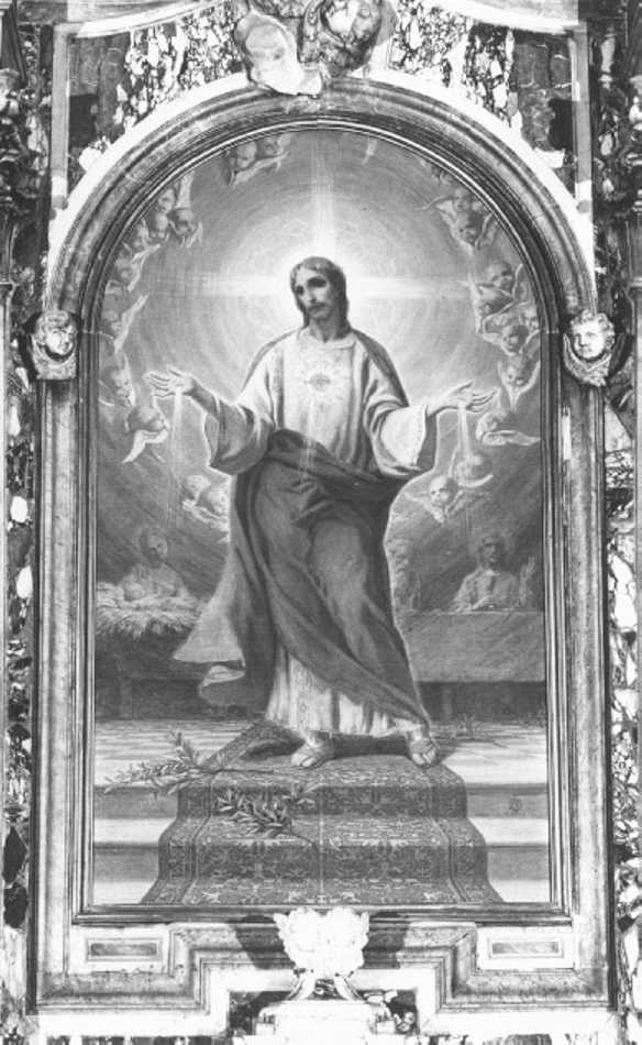 Sacro Cuore di Gesù (dipinto) di Biagetti Biagio (sec. XX)