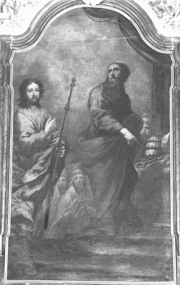 San Pietro e San Paolo (dipinto) di Zanchi Antonio (sec. XVIII)