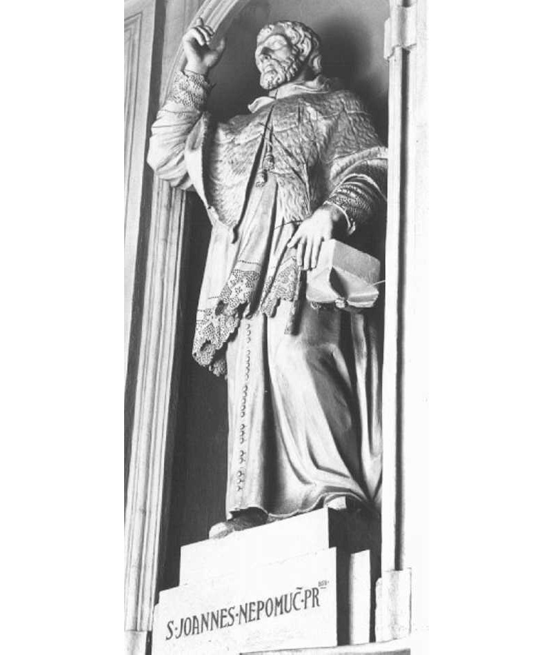 San Giovanni Nepomuceno (statua) di Muttoni Pietro detto Muttoni Jacopo Pietro (sec. XVIII)