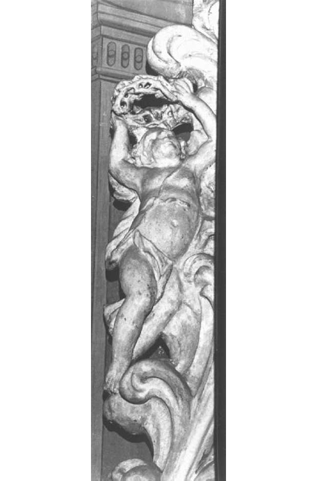 putto (decorazione plastica, elemento d'insieme) - manifattura veneta (fine sec. XVIII)