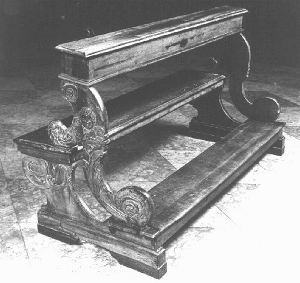 inginocchiatoio - ambito veneto (prima metà sec. XIX)