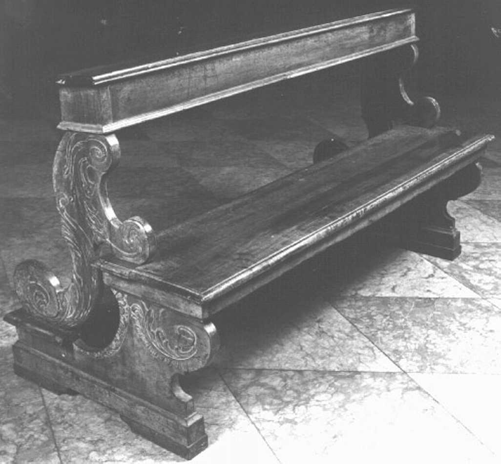 banco da chiesa - ambito veneto (prima metà sec. XIX)