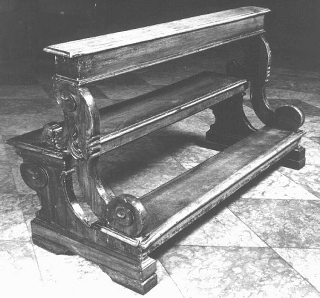 banco da chiesa - ambito veneto (metà sec. XIX)