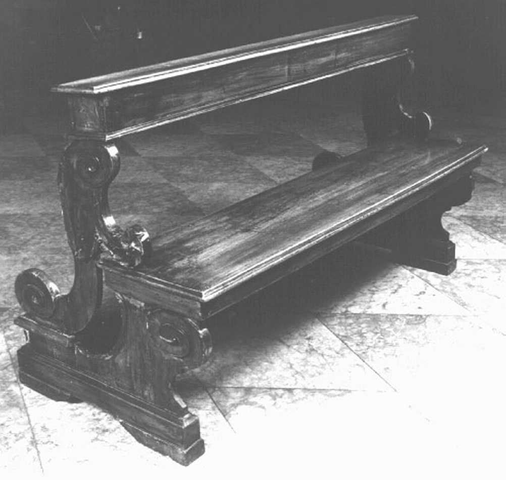 banco da chiesa - bottega veneta (metà sec. XIX)