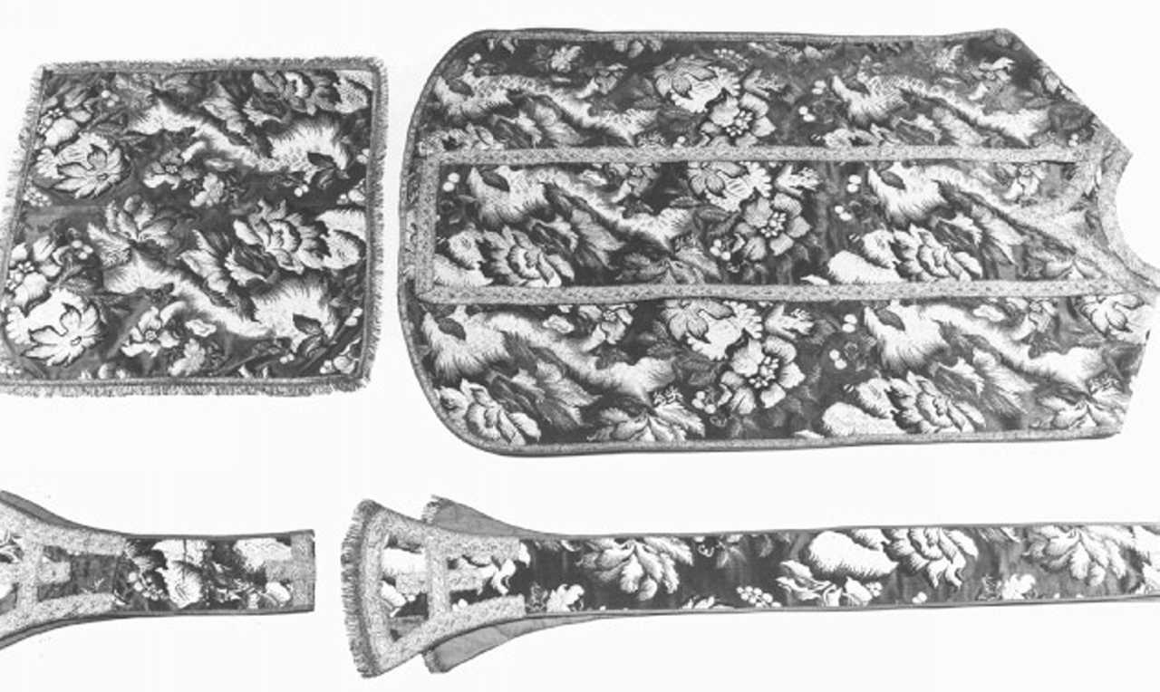 stola, elemento d'insieme - ambito veneto (prima metà sec. XVIII)