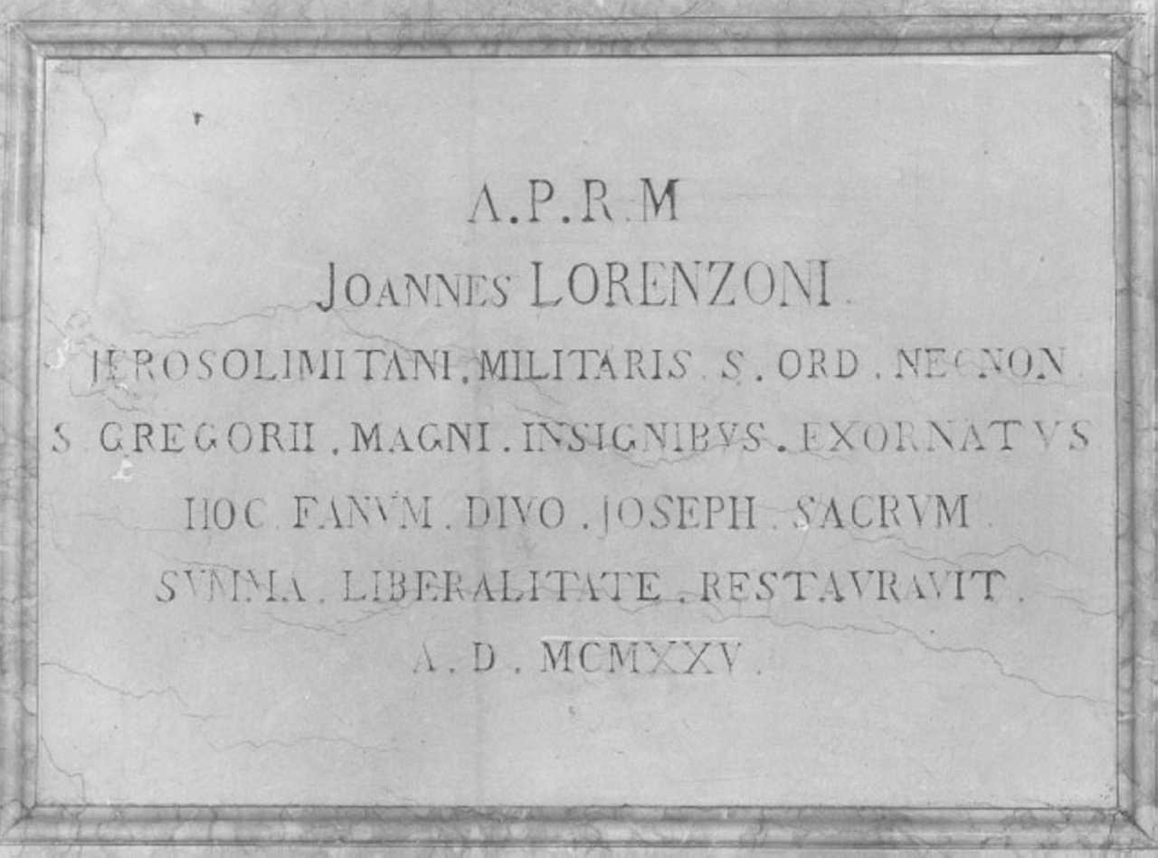 lapide - ambito veneto (sec. XX)