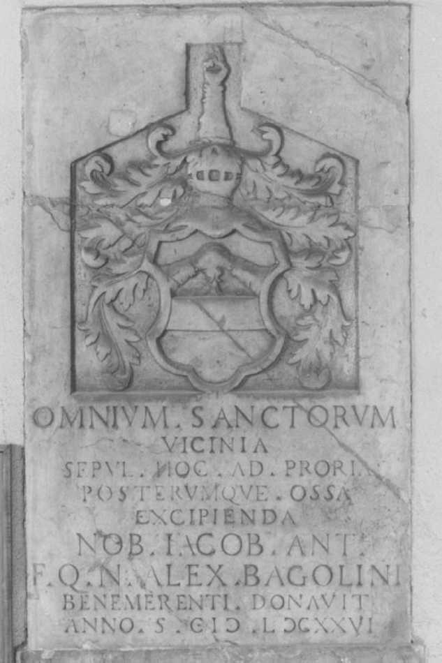 lapide tombale - ambito veneto (sec. XVII)