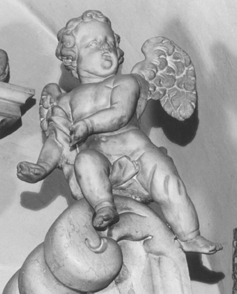 angioletto (scultura, elemento d'insieme) di Aglio Domenico (sec. XVIII)