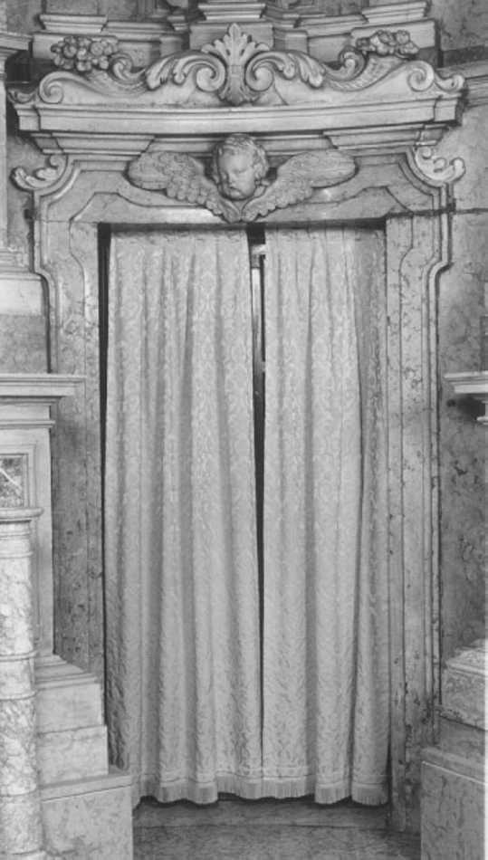mostra di porta, elemento d'insieme di Zanoni Andrea (sec. XVIII)