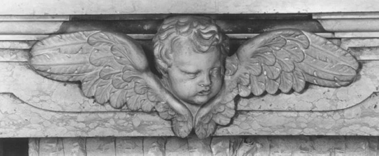 cherubino (rilievo, elemento d'insieme) - ambito veneto (sec. XVIII)
