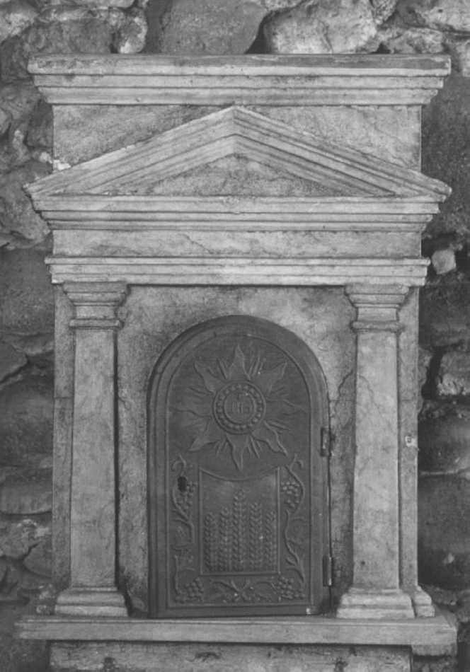 tabernacolo - a frontale architettonico - ambito veneto (sec. XIX)