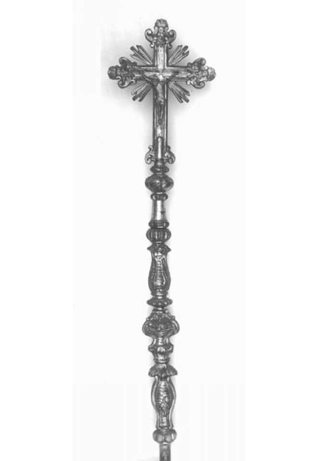 croce processionale - ambito veneto (prima metà sec. XVIII)