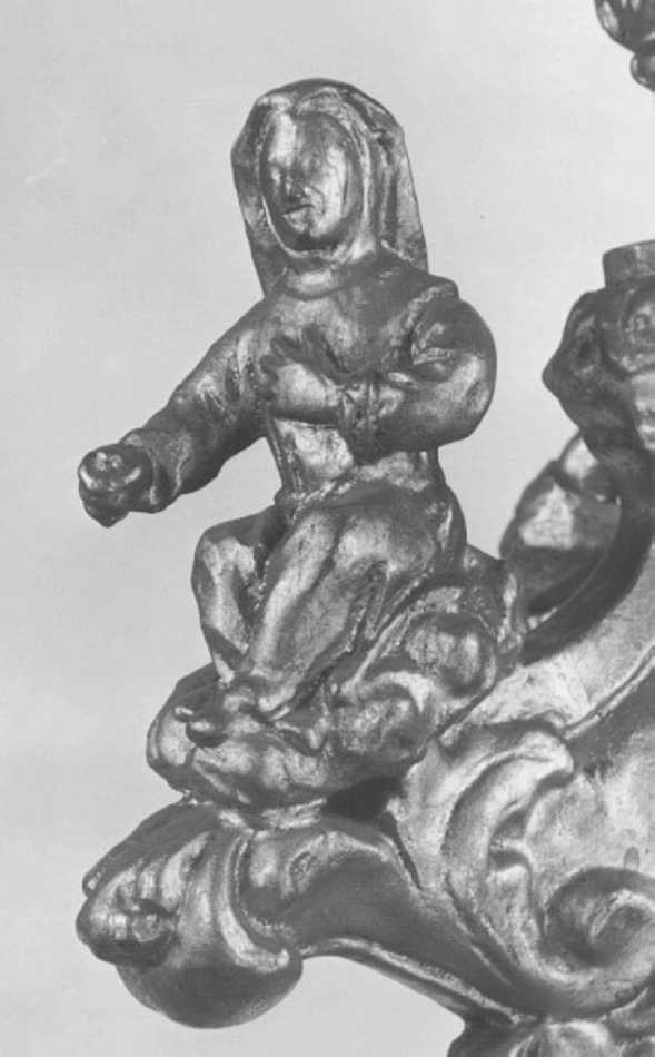 Santa (statuetta, elemento d'insieme) - ambito veneto (sec. XVIII)