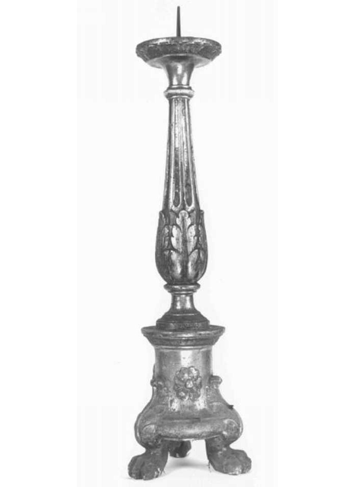 candeliere, elemento d'insieme - ambito veneto (prima metà sec. XIX)