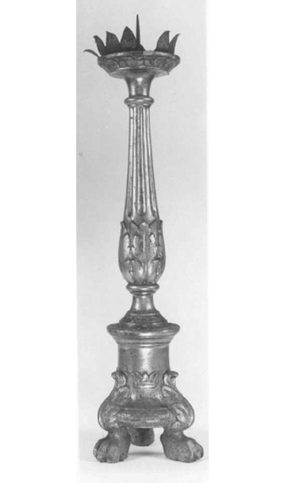 candeliere, elemento d'insieme - ambito veneto (prima metà sec. XIX)