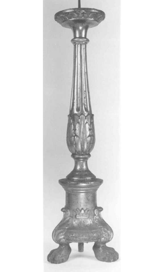 candeliere, elemento d'insieme - ambito veneto (prima metà sec. XIX)