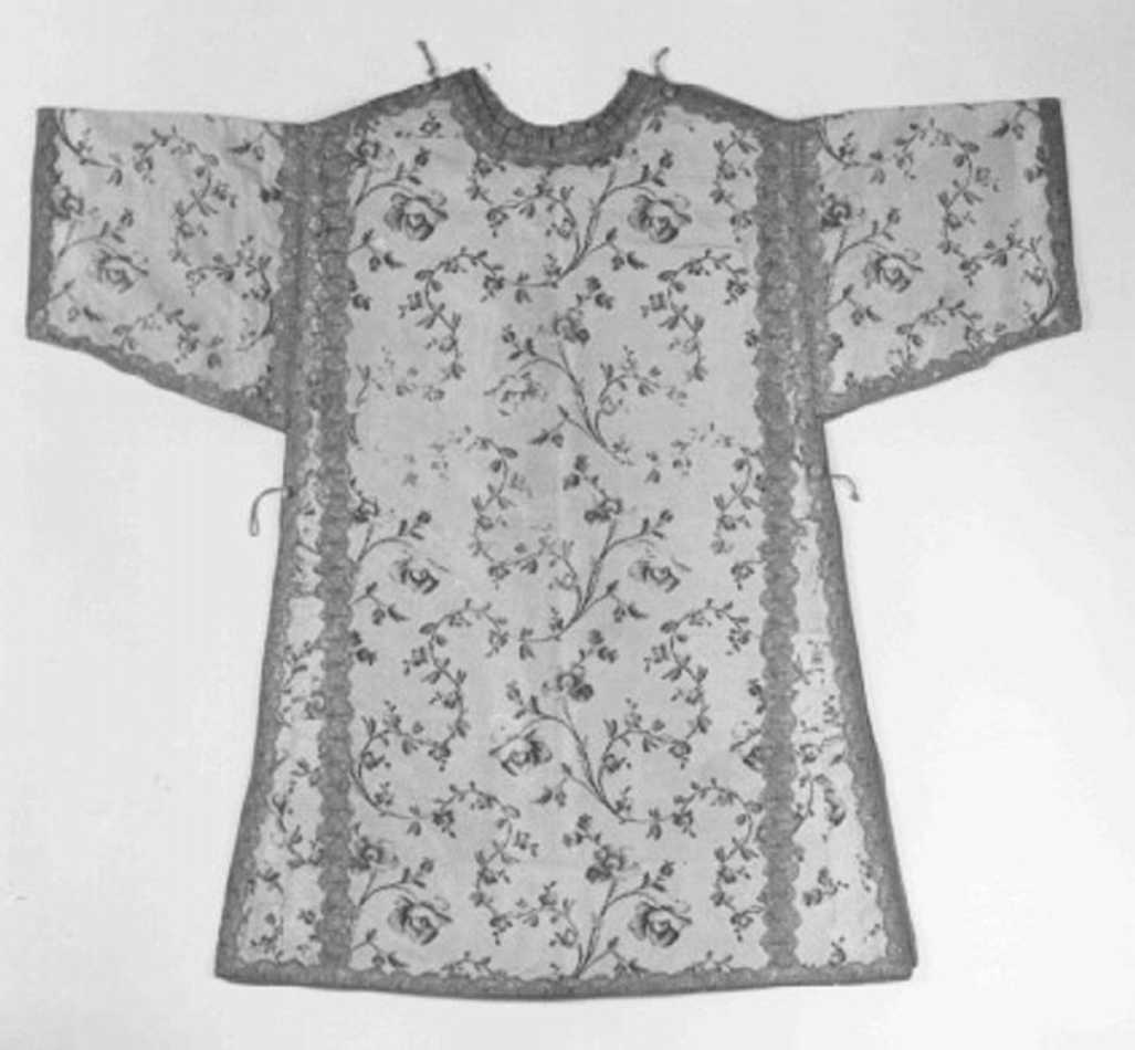 tunicella - manifattura francese (sec. XVIII)