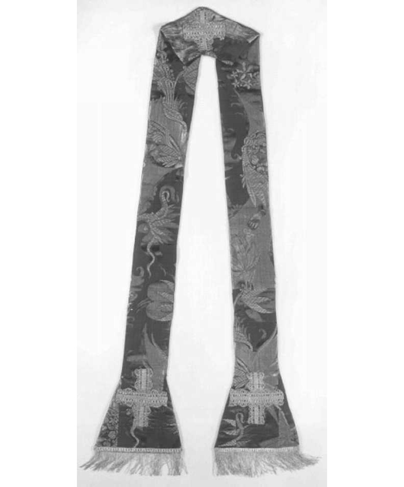 stola, elemento d'insieme - manifattura italiana (sec. XVIII)