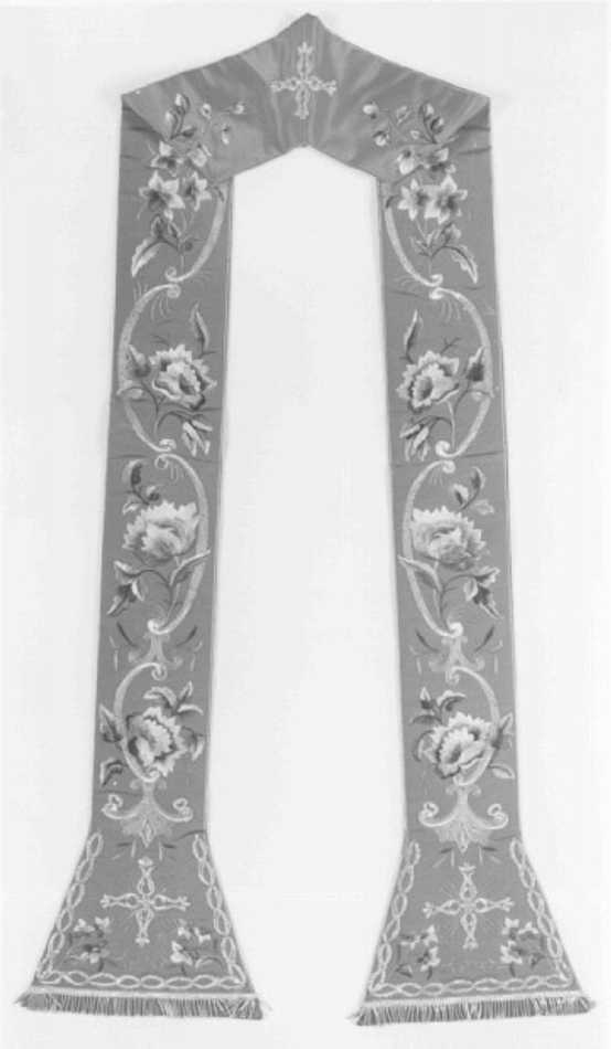 stola, elemento d'insieme - manifattura italiana (sec. XIX)