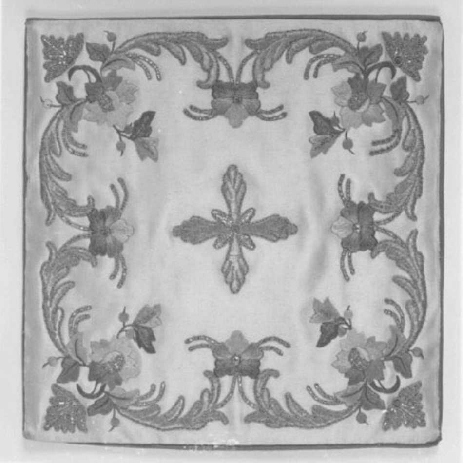 borsa, elemento d'insieme - manifattura italiana (seconda metà sec. XVIII)