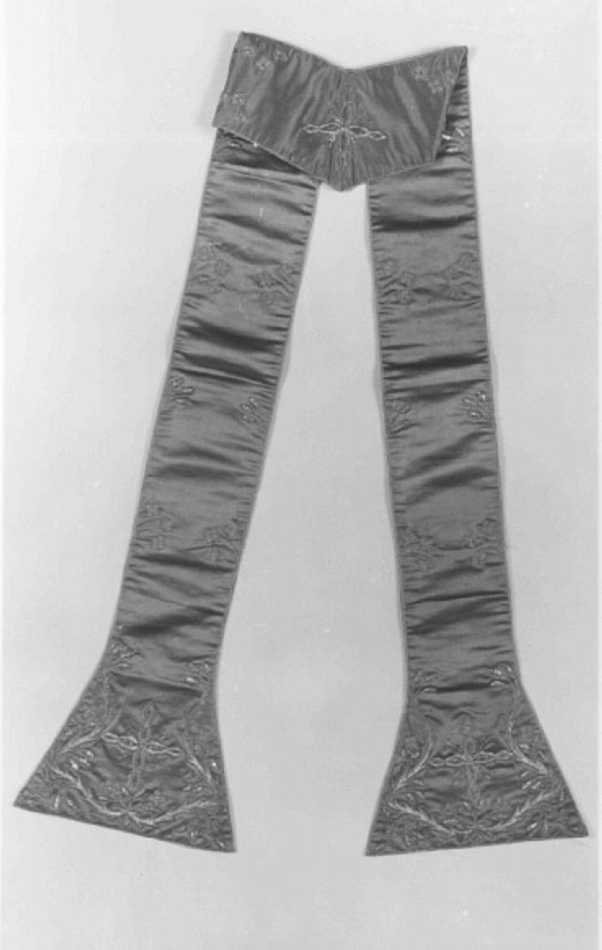 stola, elemento d'insieme - manifattura italiana (sec. XVIII)