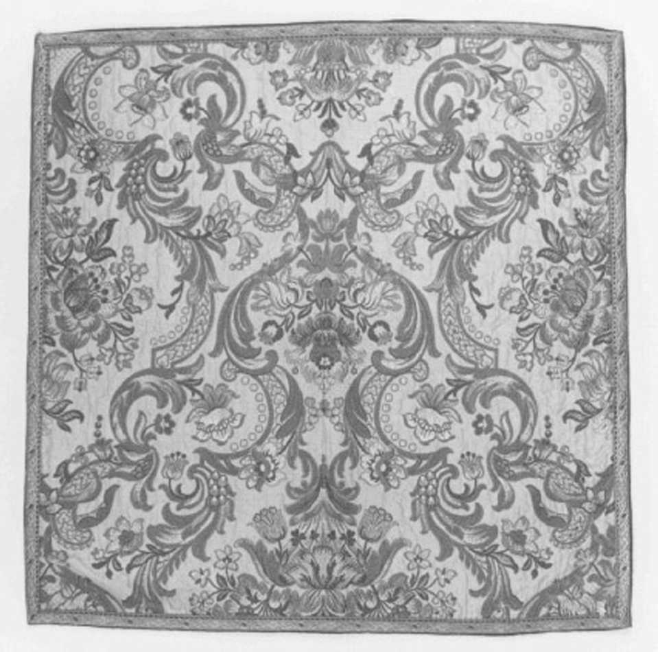 velo di calice, elemento d'insieme - manifattura italiana (seconda metà sec. XVIII)