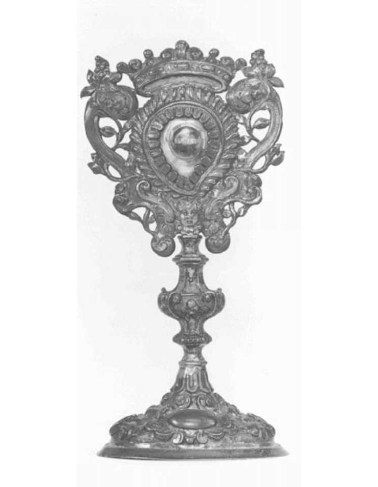 reliquiario - a ostensorio - ambito veneto (sec. XIX)