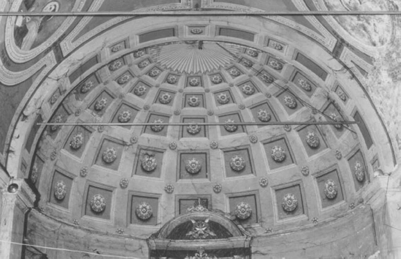 motivi decorativi a cassettoni (dipinto) - ambito veneto (prima metà sec. XX)