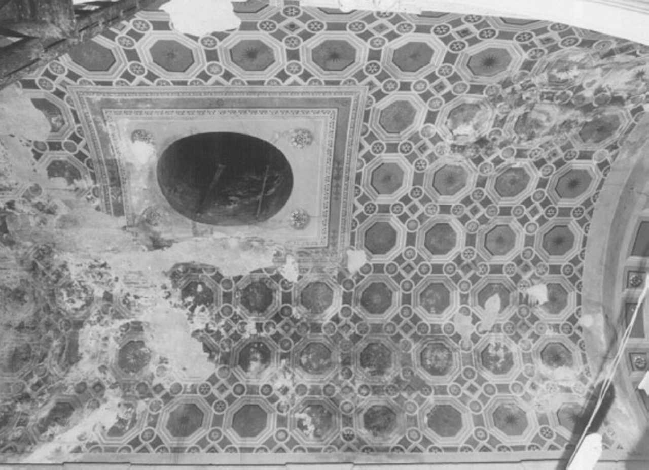 motivi decorativi a cassettoni (dipinto) - ambito veneto (prima metà sec. XX)