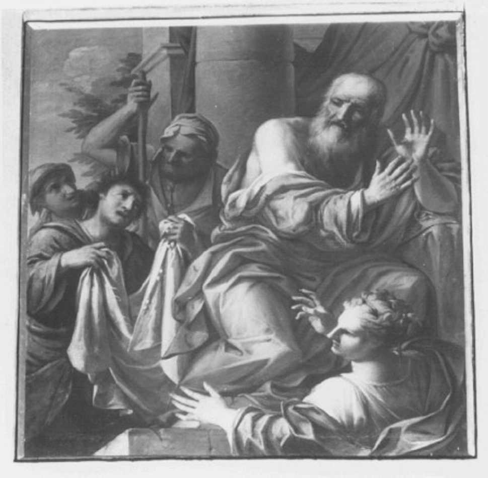 fratelli di Giuseppe mostrano a Giacobbe la veste insanguinata (dipinto, elemento d'insieme) di Cittadella Pietro Bartolomeo (fine sec. XVII)
