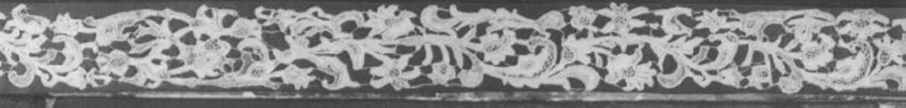 merletto, elemento d'insieme - manifattura veneziana (secc. XVII/ XVIII)