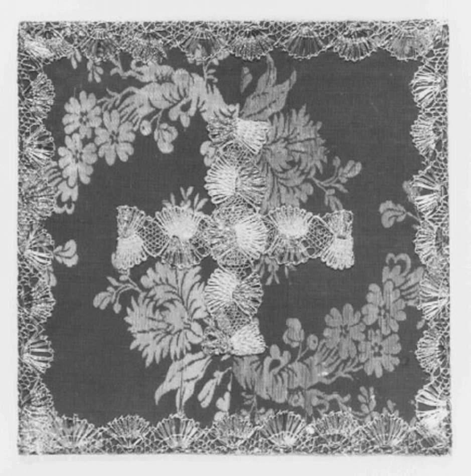 borsa, elemento d'insieme - manifattura italiana (seconda metà sec. XVIII)