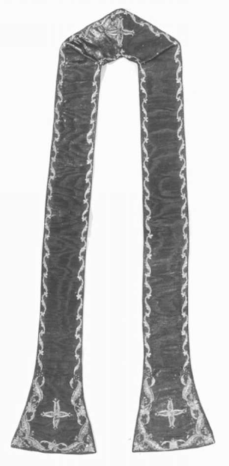 stola, elemento d'insieme - manifattura italiana (seconda metà sec. XVIII)