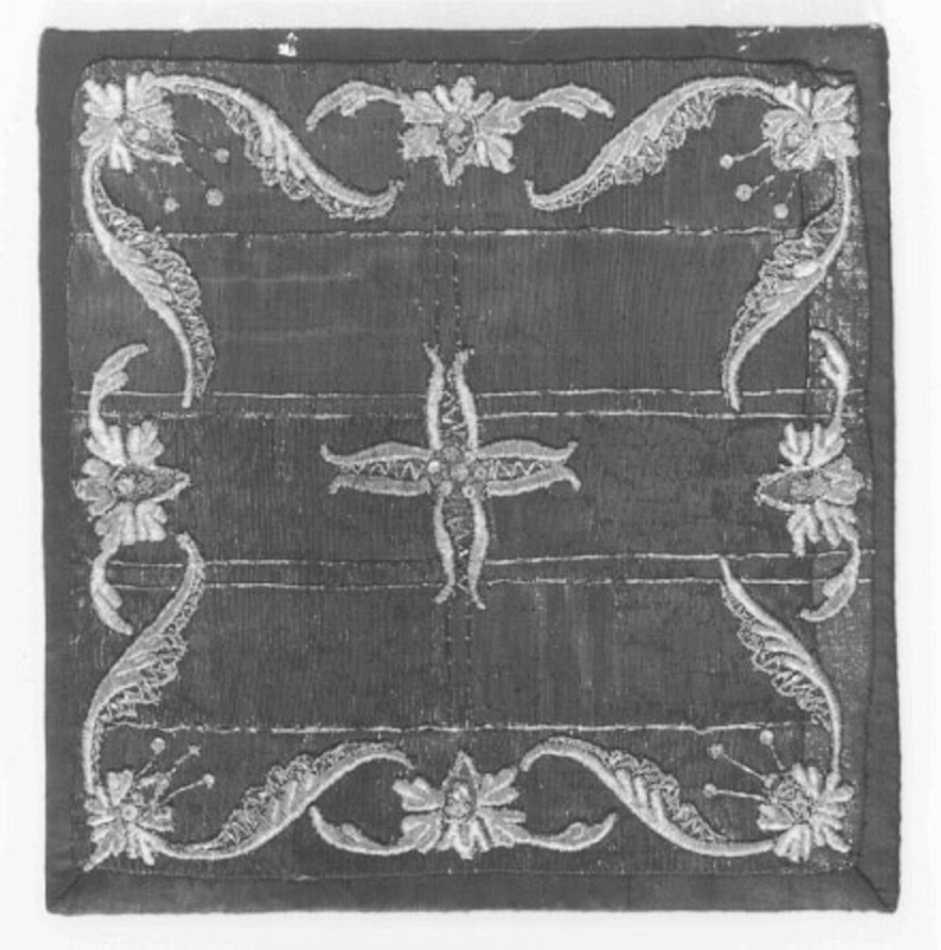 borsa, elemento d'insieme - manifattura italiana (seconda metà sec. XVIII)