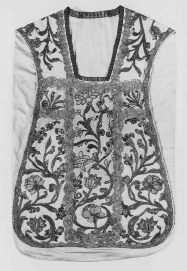 pianeta, elemento d'insieme - manifattura italiana (seconda metà sec. XVII)