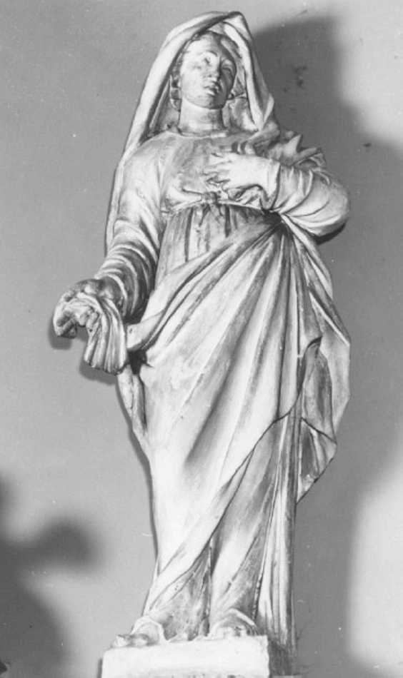 Madonna (statua, elemento d'insieme) di Tomezzoli Domenico (attribuito) (seconda metà sec. XVII)