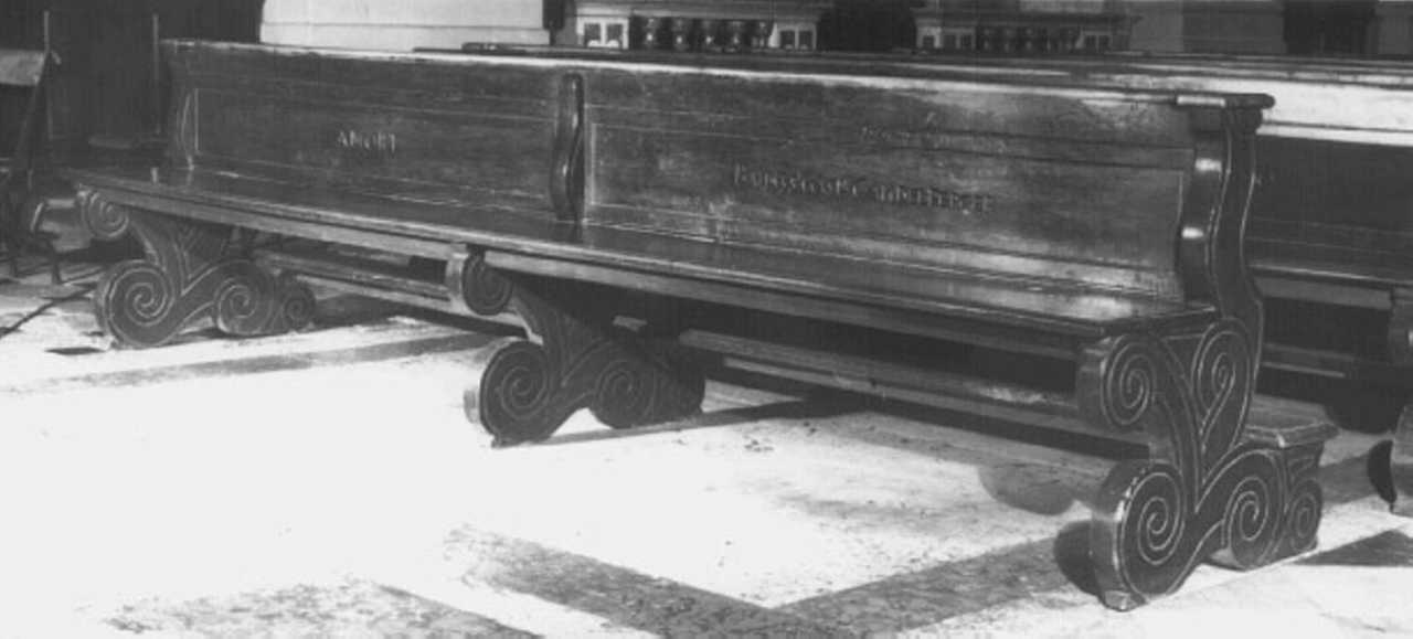 banco da chiesa, serie - produzione veneta (sec. XVIII)