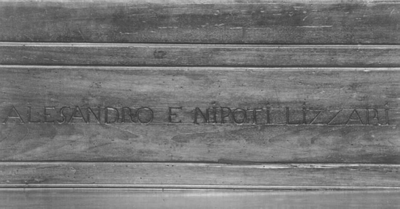 banco da chiesa, elemento d'insieme - produzione veneta (prima metà sec. XVIII)