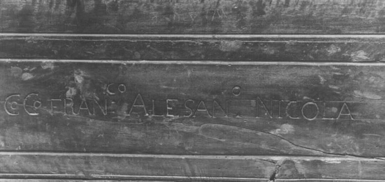 banco da chiesa, elemento d'insieme - produzione veneta (prima metà sec. XVIII)