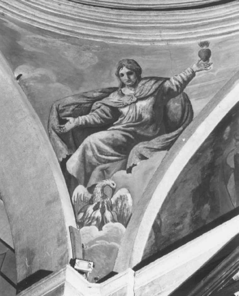 Carità (dipinto, elemento d'insieme) di Barbieri Francesco detto Sfrisato (attribuito) (sec. XVII)