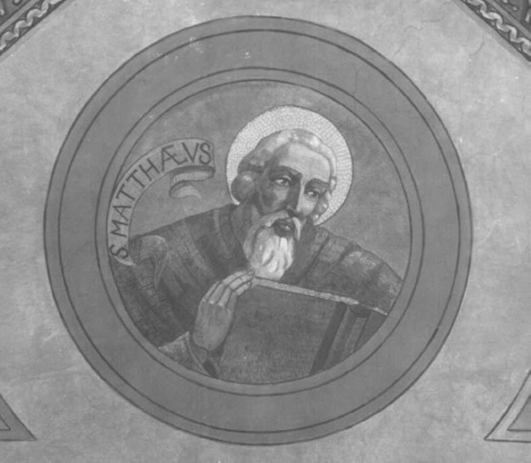 San Matteo Evangelista (dipinto, elemento d'insieme) - ambito veneto (primo quarto sec. XX)