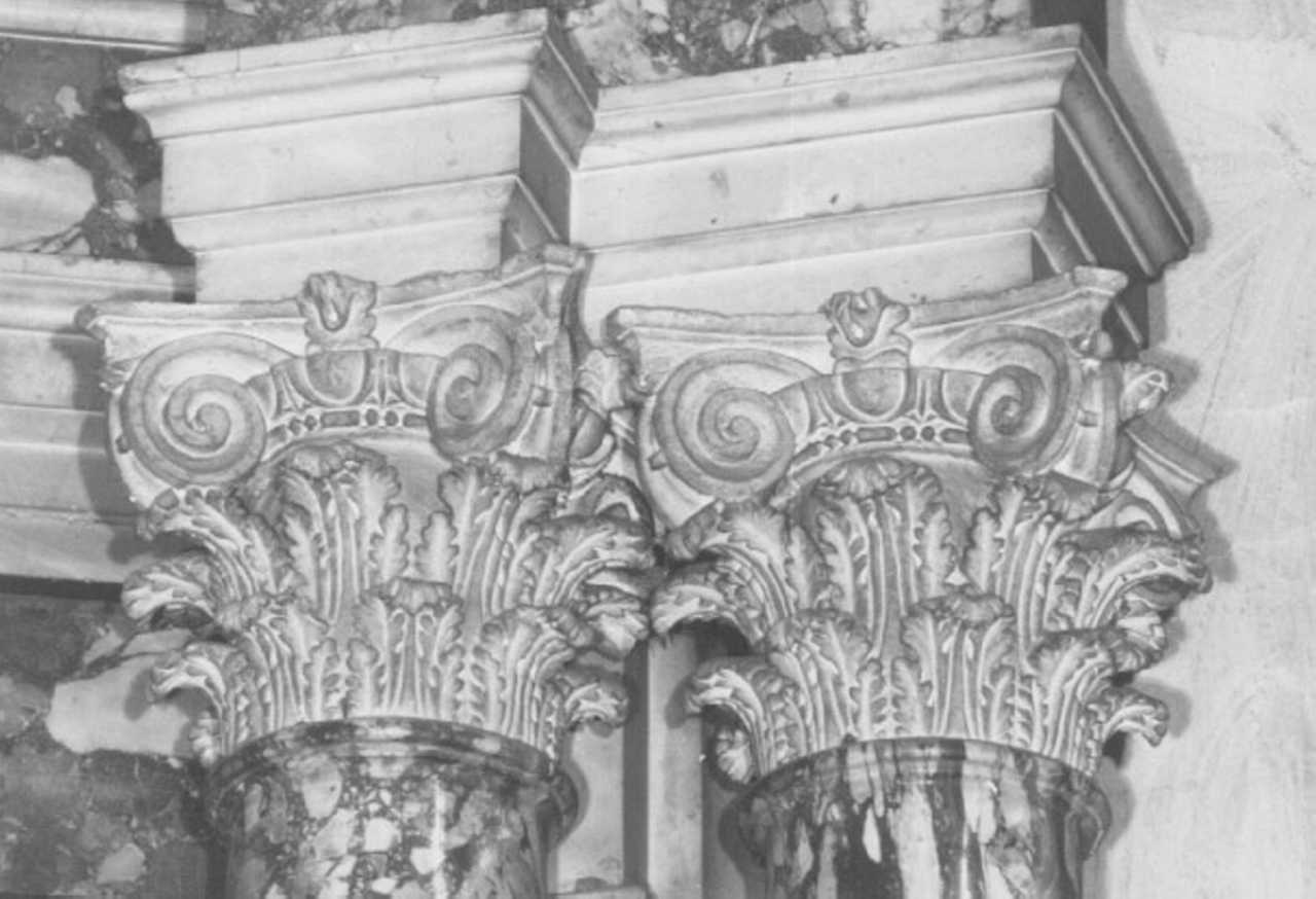 capitello, elemento d'insieme - ambito veneto (sec. XVIII)